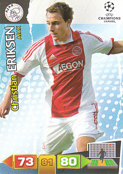 Christian Eriksen AFC Ajax 2011/12 Panini Adrenalyn XL CL #5